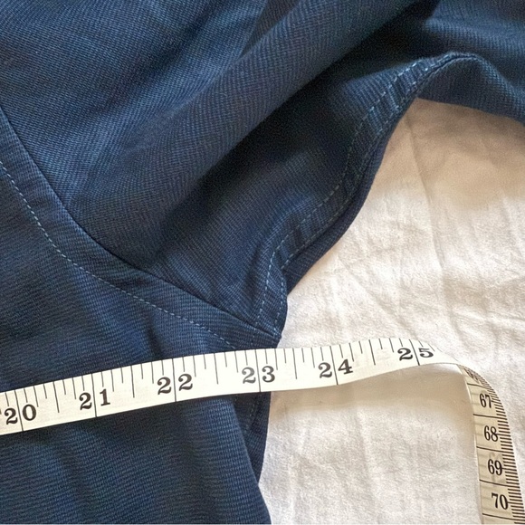 London Castle Men’s 100% Cotton Sz XL Long Sleeve Navy Button Up - Picture 7 of 8